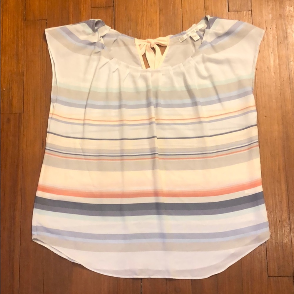 Lauren Conrad sheer tunic with bow!